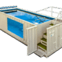 Piscina contenedor panorámica de 6m
