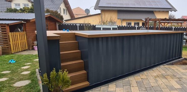 Piscina contenedor de 6,2 m x 2,5 m con bomba de calor, paquete Premium - Imagen 5