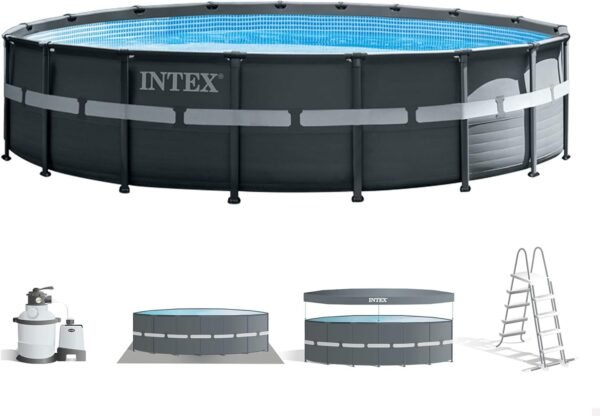 Intex Piscina elevada redonda Ultra XTR Frame 549x132 cm - Imagen 2