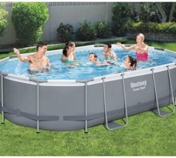 Piscina elevada de acero eléctrico 56448-3 de 488 x 305 x 107 cm