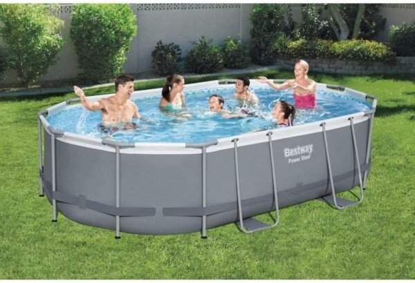 Piscina elevada de acero eléctrico 56448-3 de 488 x 305 x 107 cm - Imagen 3