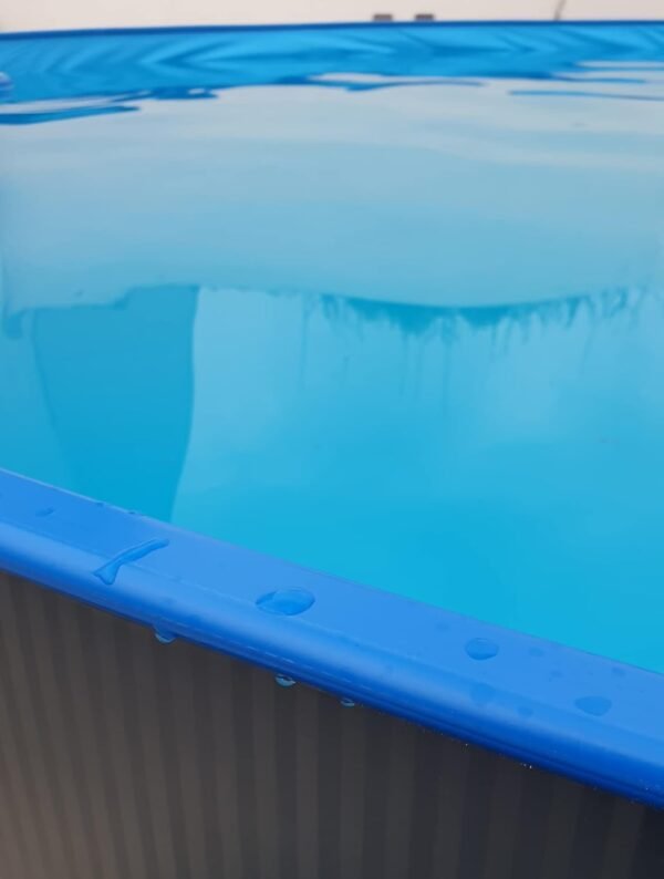 Piscina de Pared de Acero, 350 x 120 cm, Color Antracita - Imagen 4