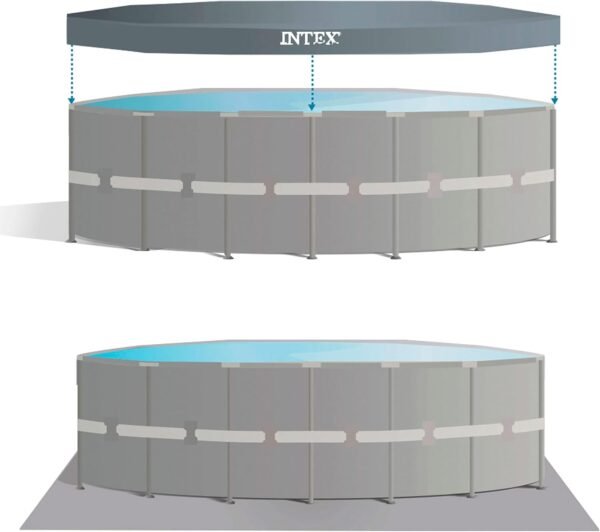 Intex Piscina elevada redonda Ultra XTR Frame 549x132 cm - Imagen 5