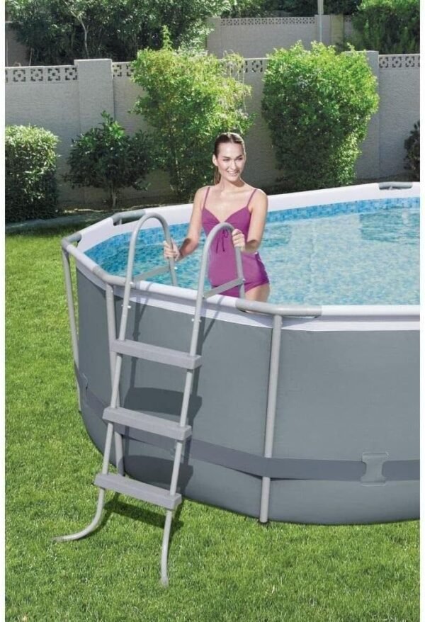 Piscina elevada de acero eléctrico 56448-3 de 488 x 305 x 107 cm - Imagen 5